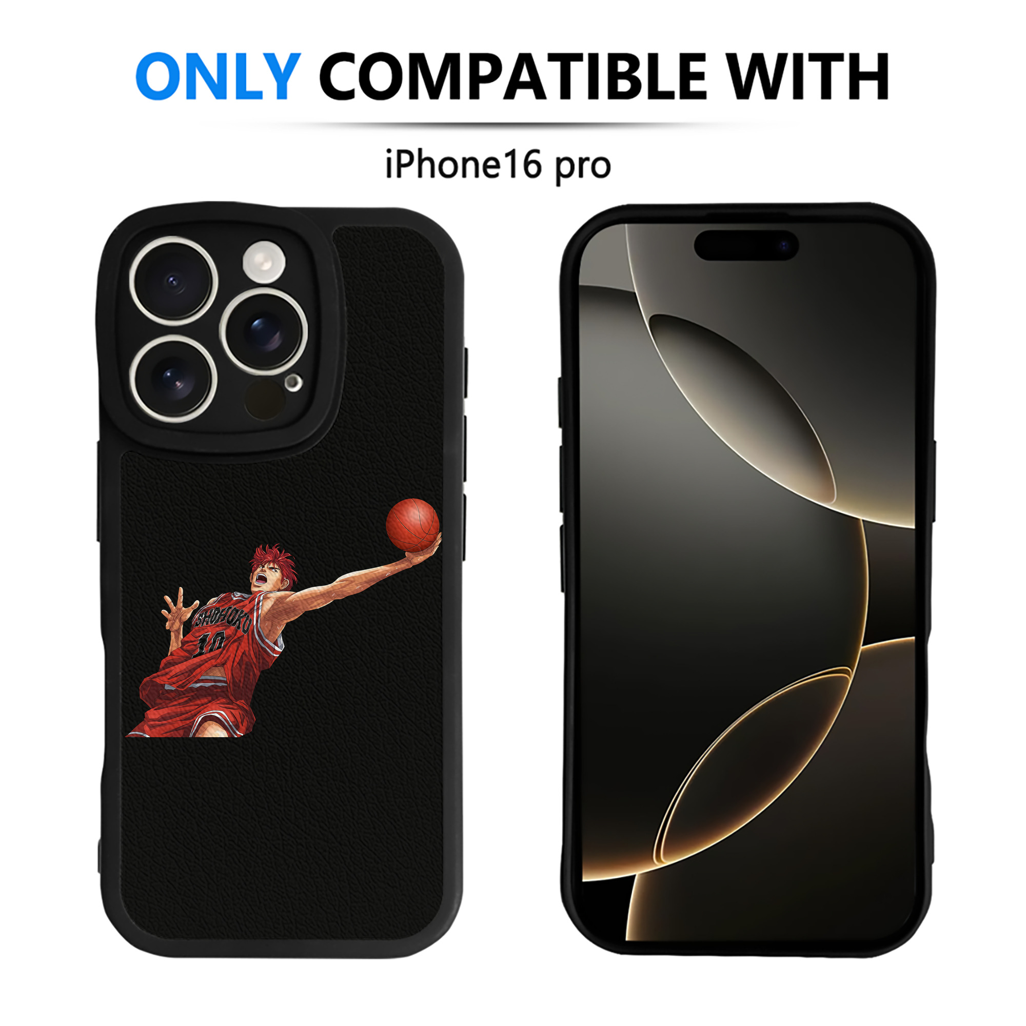 （画像用） SLAM DUNK／スラムダンク 【iPhone 16シリーズ対応】シリコンスマホケース（レザー調） 材質：シリコン